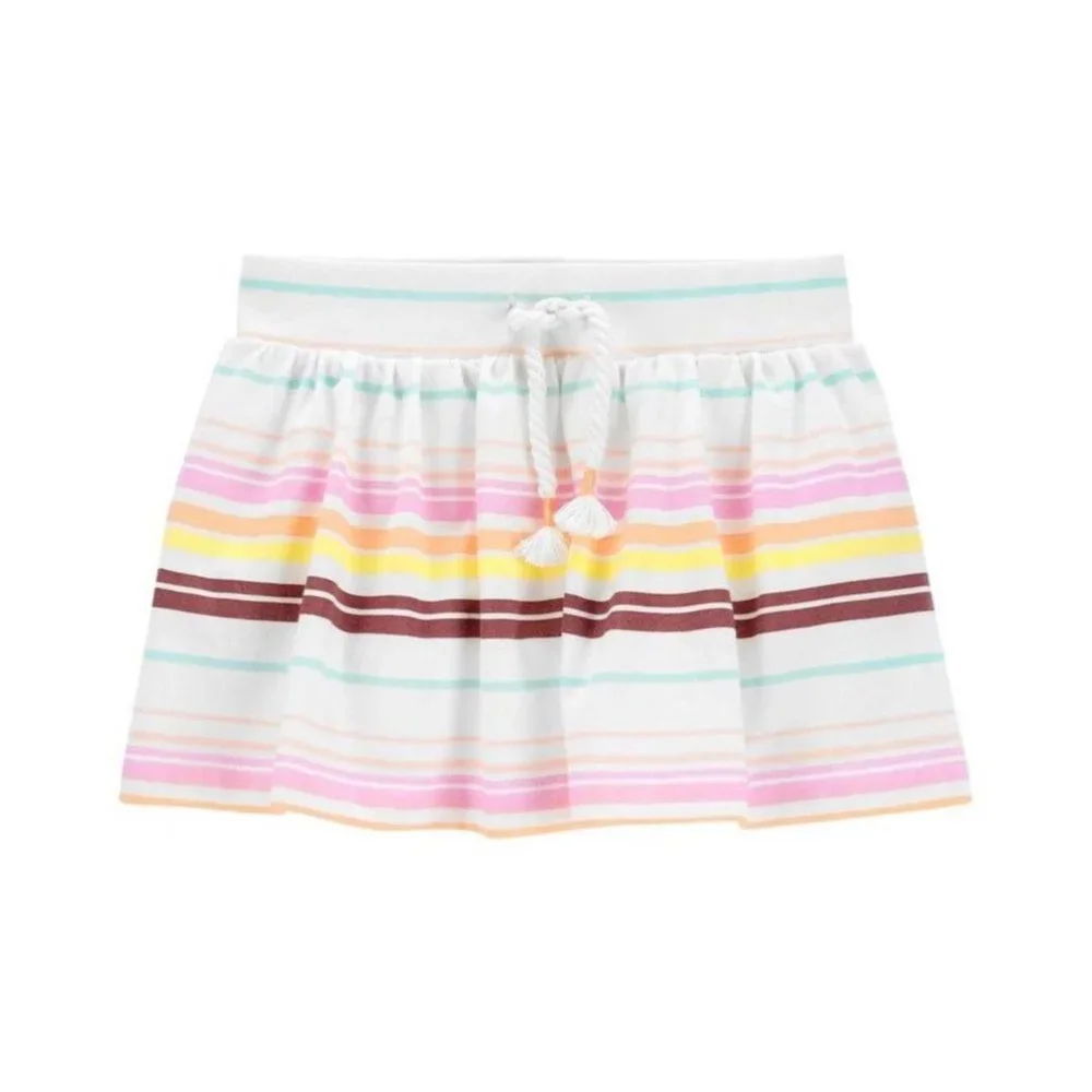 Oshkosh Girls Striped Cotton Skort Size 8